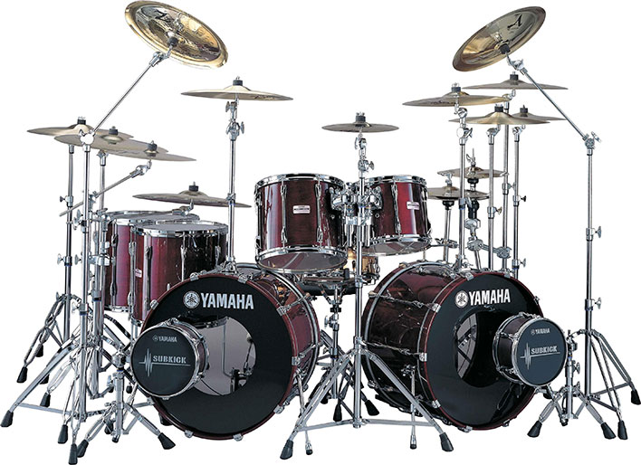 Yamaha Recording Custom drum set.