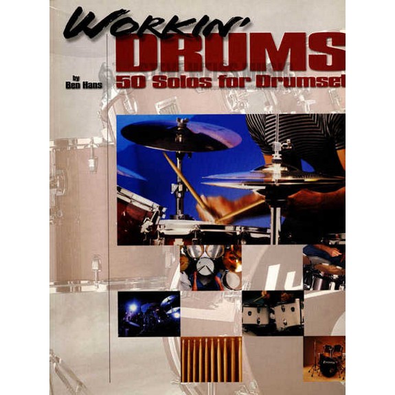 HansWorkin' Drums 50 Solos for Drumset Drum Set Method Books Drum