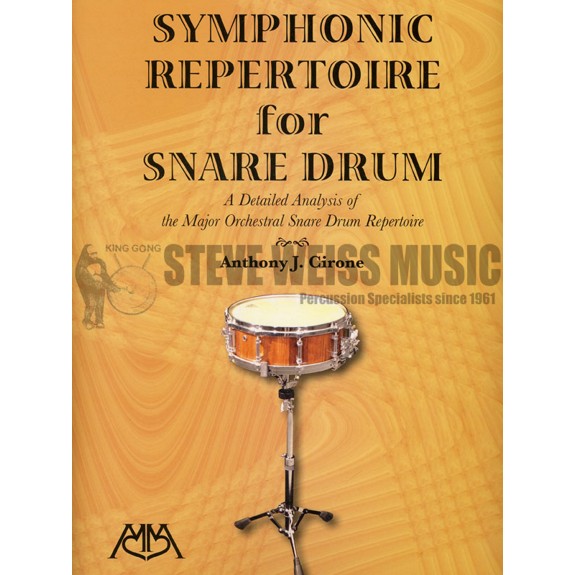 CironeSymphonic Repertoire for Snare Drum Percussion Orchestral