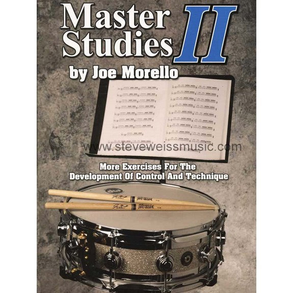 Master Studies Ii By Joe Morello Snare Drum Method Books Snare Drum