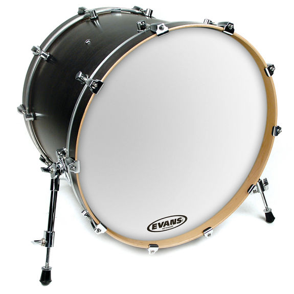 Evans EQ3 Resonant Smooth White Bass Drum Head Bass Drum Heads