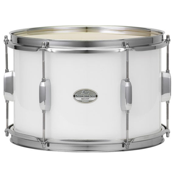 Pearl Junior Marching Individual Tenor Drum With Carrier White