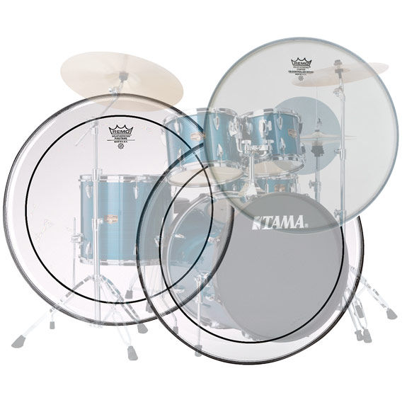 Remo Replacement Head Pack for Tama Imperialstar IP52KC Drum Head Pre