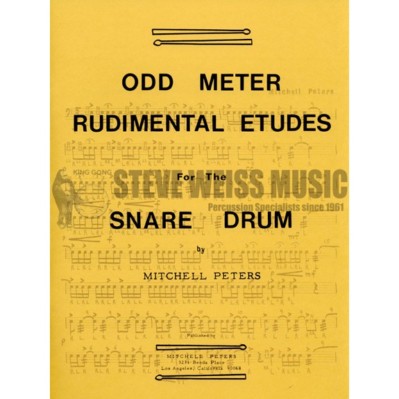 Odd Meter Rudimental Etudes by Mitchell Peters Snare Drum Method